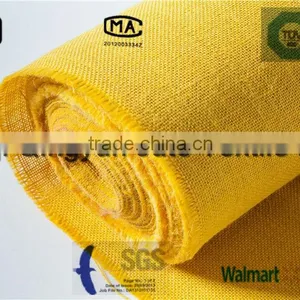 Yellow Color Burlap Jute Fabric 62-63'' Wide 100 Yards Long thumbnail-1