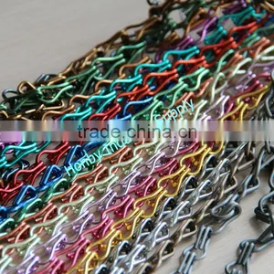 Shiny Color of 12mm Aluminum Double Hook Chains for Room Divider thumbnail-4