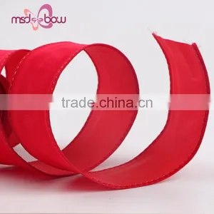 Decorative 32mm Red Jute Burlap Celebrate it Ribbon for Wedding Car thumbnail-5