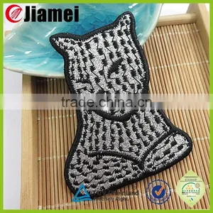 Machine Custom Heart Shape Flicker Reflective Embroidery Textile Patches thumbnail-2