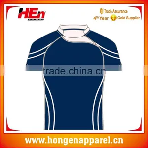 Hongen Apparel Sublimate Rugby Football Shirt/Rugby Jersey Custom Size Color Team Jersey in China thumbnail-1