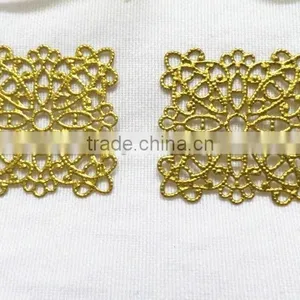 Hollow Rhombus Flower Jewelry Accessories Brass Flower Shoe Bag Accessories Fashion Garment Accessories thumbnail-3