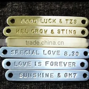Custom Lover's Genuine Leather Anniversary Bracelets With Words Engraved thumbnail-6