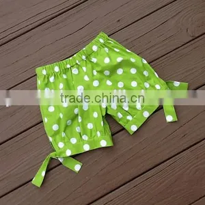 Hot Sale Baby Clothes Boutique Kids Girls Solid Clolor Icing Shorts Children Polka Dot Design Blank Board Pant thumbnail-4