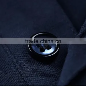 Cool Black Men 5% Spandex 95% Cotton Polo t Shirts,custom Plain Turn Down Collar Polo Shirts With Customized Logo thumbnail-3
