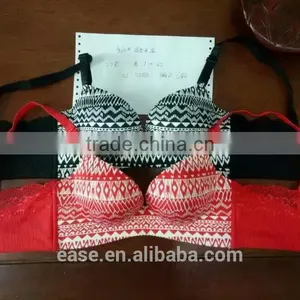 Deep U Front Classical Design Double Push up Cup Noble Women Net Bra Briefs Sets thumbnail-1