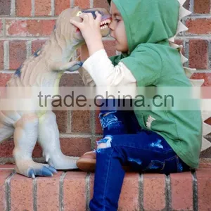 Unisex Dino Hoodie Dinosaur Costume Party Kids Trex Clothing Cool Baby Clothes thumbnail-3