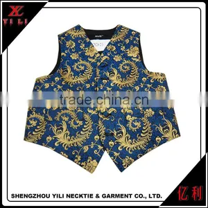 Multi Mens Paisley Waistcoat Woven Microfiber S-3XL Vest thumbnail-3
