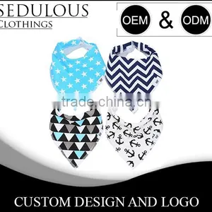 GOTS CERTIFIED ORGANIC COTTON BANDANA BABY BIBS FOR 0 TO 24MONTH BABY thumbnail-3