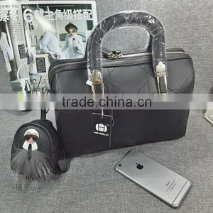 Hot Sales Monster Leather Small Key Bag Key Holder Wallet With Mink Fur thumbnail-3
