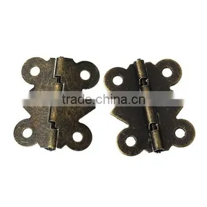 Antique Bronze 4 Holes Door Butt Hinges (rotated From 90 Degrees to 210 Degrees) 25.0mmx20.0mm thumbnail-1
