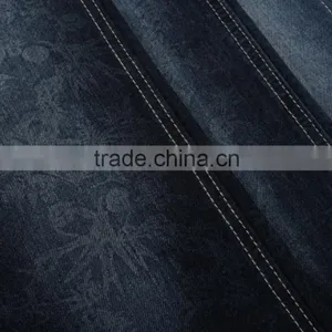 China Stocklot Cotton Poly Stretch Denim Fabric for Jeans Garments thumbnail-5