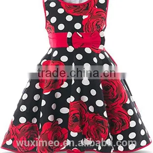 Children's Tight Waist Cartoon Printed Sleeveless Dress thumbnail-3
