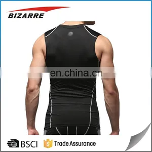 Custom Made Hot Sale Sports Running Mens Gym Compression Vest Tank Top thumbnail-5