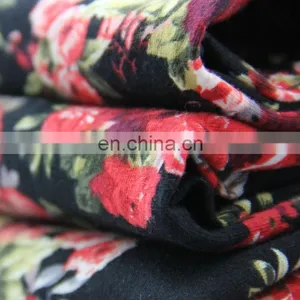 Spandex Cotton Jersey Printed Fabric for Ladies Shirt Dress thumbnail-6