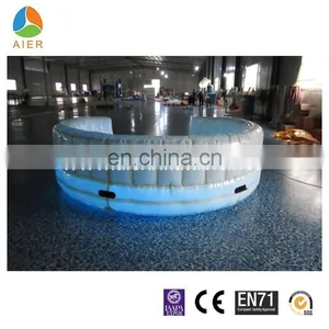 Inflatable Round Sofa With LED Light, Colorful Led Light Inflatable Sofa Bed, Led Inflatable Party Sofa thumbnail-6