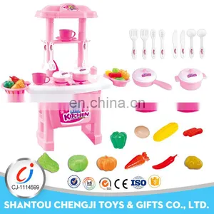 Preschool Kids Kitchen Play Toys Plastic Pretend Play Food Sets thumbnail-1