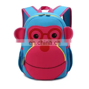 2017 Fashion Design Monkey Cartoon Kids Backpack for Wholesale thumbnail-5