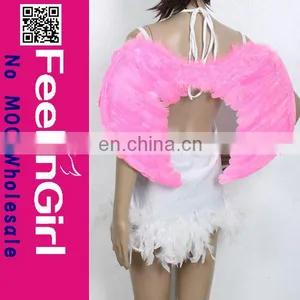 Cheap Adult Size Costume Goose Feather Angel Wing for Women Pink thumbnail-1