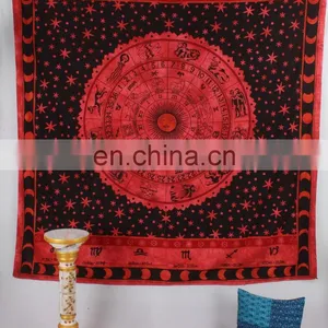 Indian Mandala Queen Cotton Hippy Wall Hanging Tapestry Throw Bedspread Bed Decor Sheet Ethnic Decorative Beach Textile thumbnail-1