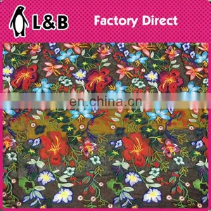 2017 Multicolor Textile Fabricembroidery Polyester Chemical Lace Fabric thumbnail-3