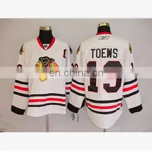 NHL Ice Hockey Chicago Blackhawks 19#toews Jersey Custom,hockey Wear thumbnail-3