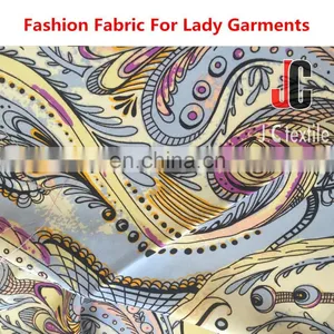 New Bright-coloured Design 100% Rayon Cloth Material Fabric Silk Soft Poplin Stamp Fabric thumbnail-3