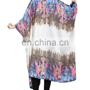 Animal Printed Style Free Size Kaftan / Fancy Collar Neck Calf Length Kaftan For Party Wear / Latest Night Dress(kaftans 2017) thumbnail-5