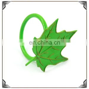 2014 Newest Zinc Alloy Enamel Maple Leaf Shape Napkin Ring thumbnail-1