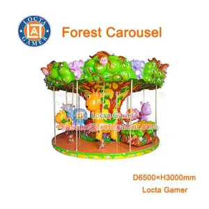 Zhongshan Hot Sale, High Quality Amusement Park Equipment, Merry go Round, 12 Seats Forest Carousel, Earn Money, for Kid thumbnail-1