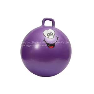 Toy Manufacturer Inflatable Colorful Fitness Jumping Ball With Handle thumbnail-1