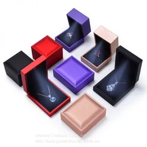 China Factory Price Square LED Ring Box With Custom Logo thumbnail-2