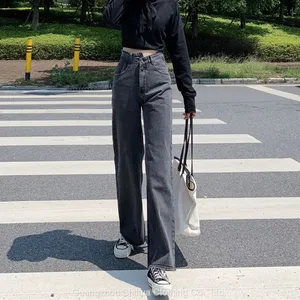 High-waisted Straight Leg Jeans thumbnail-2
