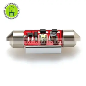 White 36mm 39mm 41mm 1led Cree 5w Heatsink Canbus No Error Festoon With Heat Bar Car Reading Light,license Lamp thumbnail-2