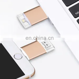 2019 Best Selling Product Push-and-pull Usb Flash Drive For Iphone for Android for Computer 3 in 1 USB Stick 64gb thumbnail-2