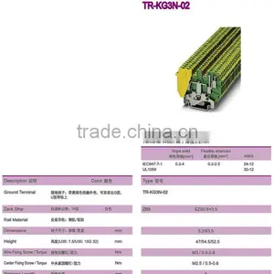 Screw Grounding Wire Din Rail Terminal Block thumbnail-1
