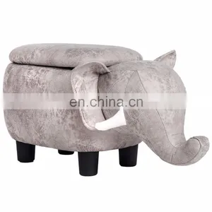 Animal Elephant Shaped Kids Storage Stool for Living Room Furniture thumbnail-1
