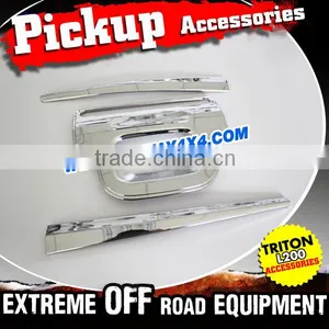Chrome Kits Accessories Rear Gate Cover For 2015 Mitsubishi Triton L200 thumbnail-1