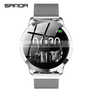 SANDA CF18 Branded Call Reminder Hear Rate Monitor Custom LOGO Smart Watch With GPS thumbnail-1