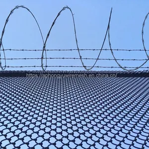 Razor Wire Galvanized Concertina Razor Barbed Barb Wire BTO22 CBT65 Security Fence Military Prison thumbnail-3