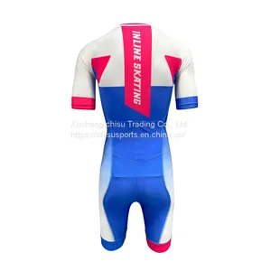 2022 Factory OEM ODM Excellent Quality Customized Inline Speed Skating Cut Resistant Suit Teamwear Custom Custom Speed Skating Suit Skin Suit Custom Speed Skating Suit thumbnail-4