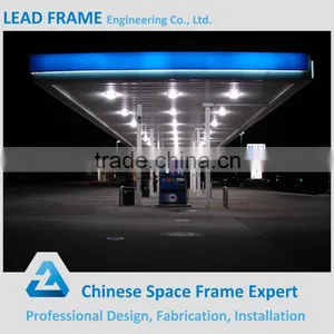 Safely Easy Installation Steel Structure Space Frame Gas Petrol Station thumbnail-2