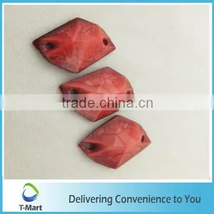 2015 Good Quality Red Color Resin Stone for Decorative Dress thumbnail-3
