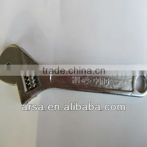 6"-12" ADJUSTABLE WRENCH With White Nickle Steel thumbnail-1