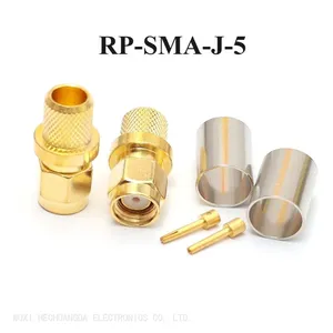 RF Adapter for RG6 RG316 RG174 50-3DFB Cable RP SMA-J-5 Connector RP SMA-KY-5 Coaxial Connector thumbnail-3