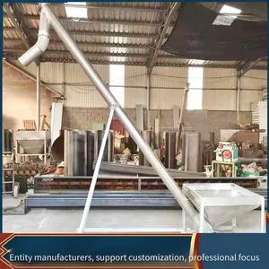 Small-diameter Plastic Powder Hoist, Screw Conveyor for Granular Material Feeding, 300 U-shaped Shaftless Screw Conveyor thumbnail-5
