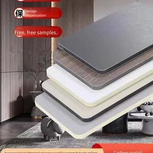 Bamboo Charcoal Fiber Solid Wall Panels, Environmentally Friendly and Anti-collision Interior Wall Decoration Panels, Diamond Co-extruded Carbon Crystal Panels thumbnail-1