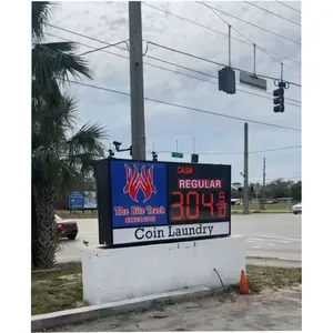 High Quality 8.889/10 LED Led Display Price Gas Station With REGULAR DIESEL UNLEADED thumbnail-5