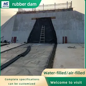 Landscape Rubber Dam, Inflatable Rubber Dam, Water-filled Retaining Dam, Slope Type, Support Installation thumbnail-4