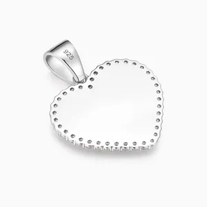 Shining Star Jewelry Manufacturer Wholesale Nugget Heart Cz Pendant thumbnail-2